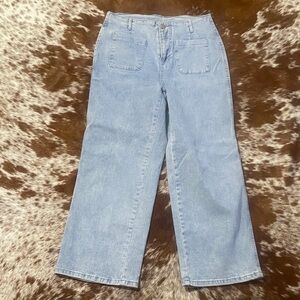 Amazon Women's Light Blue Flare Jeans